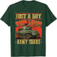 Just a Boy Who Loves Army Tanks a World War 2 Sherman Tank T-Shirt - T-Shirt | Forest