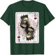 Creepy Poker Hearts Queen Card Game Creepy Gothic Fan T-Shirt - T-Shirt | Forest