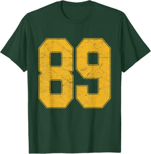 Number 89 Numbered Uniform Sports Team Jersey 89th Birthday T-Shirt - T-Shirt | Forest