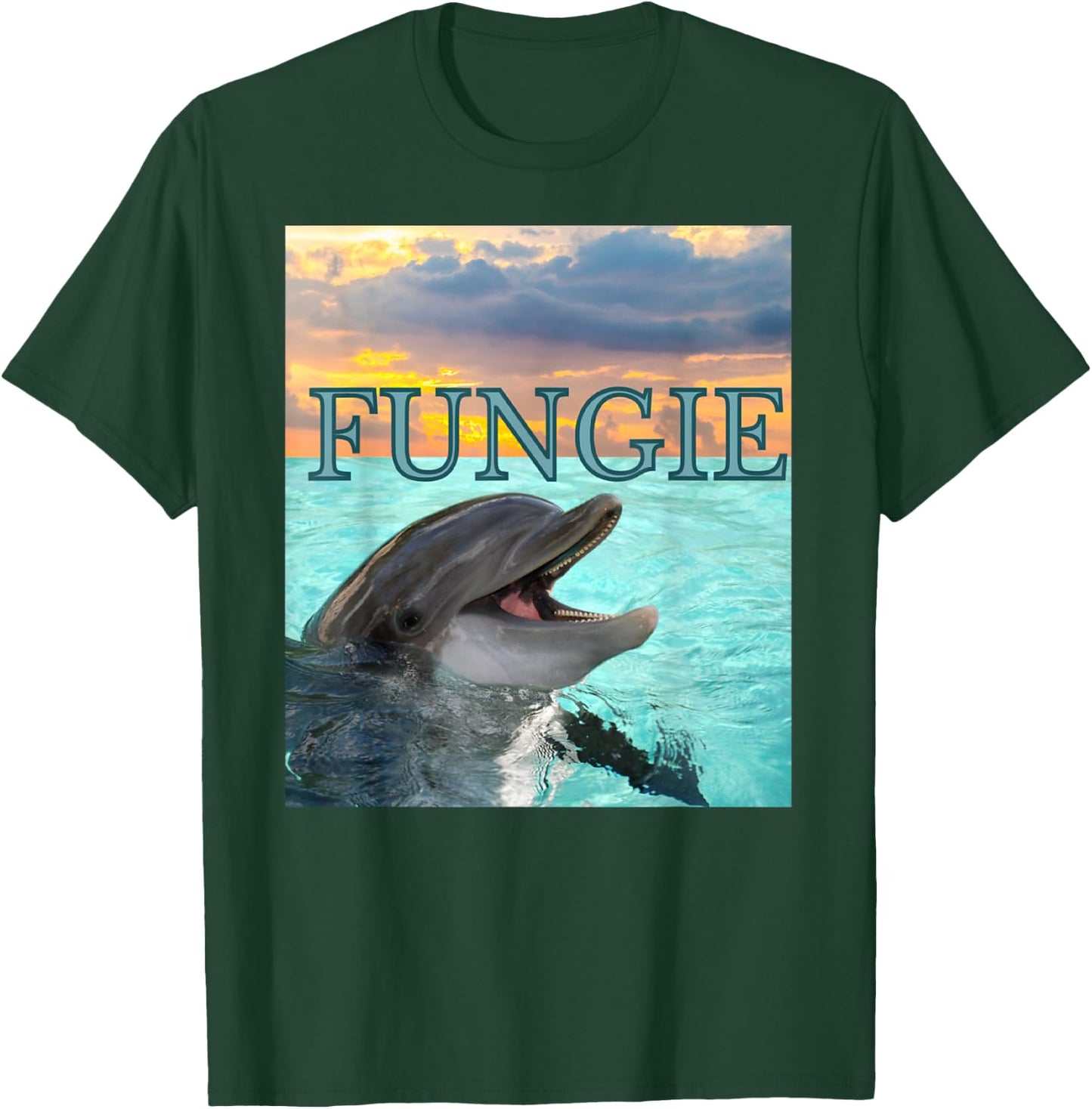 Fungie the Dolphin -The Symbol of Ireland's Hope Joy Freedom T-Shirt - T-Shirt | Forest