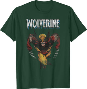 Marvel Wolverine Classic John Byrne Logan Comic Icon T-Shirt - T-Shirt | Forest