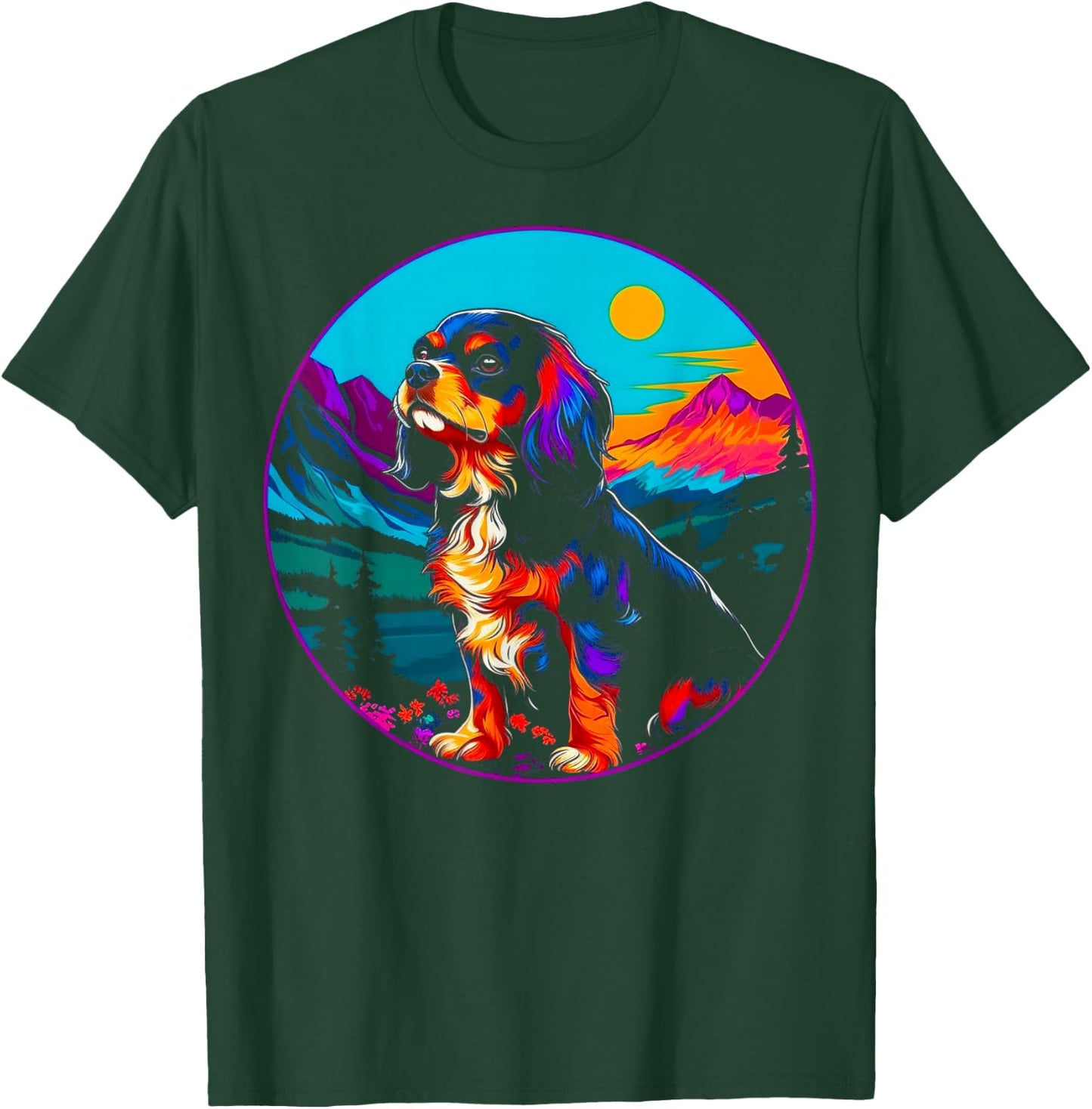Dog Cavalier King Charles Spaniel Nature Lover T-Shirt - T-Shirt | Forest