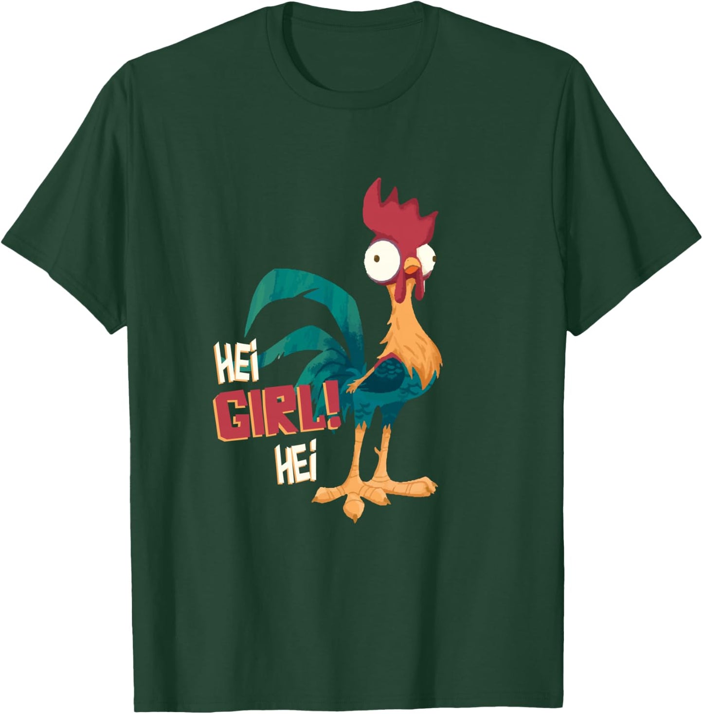 Disney Moana Hei Hei Chicken Hei Girl Hei T-Shirt - T-Shirt | Forest