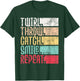 Twirl Throw Catch Smile Repeat - Baton Twirling Majorette T-Shirt - T-Shirt | Forest