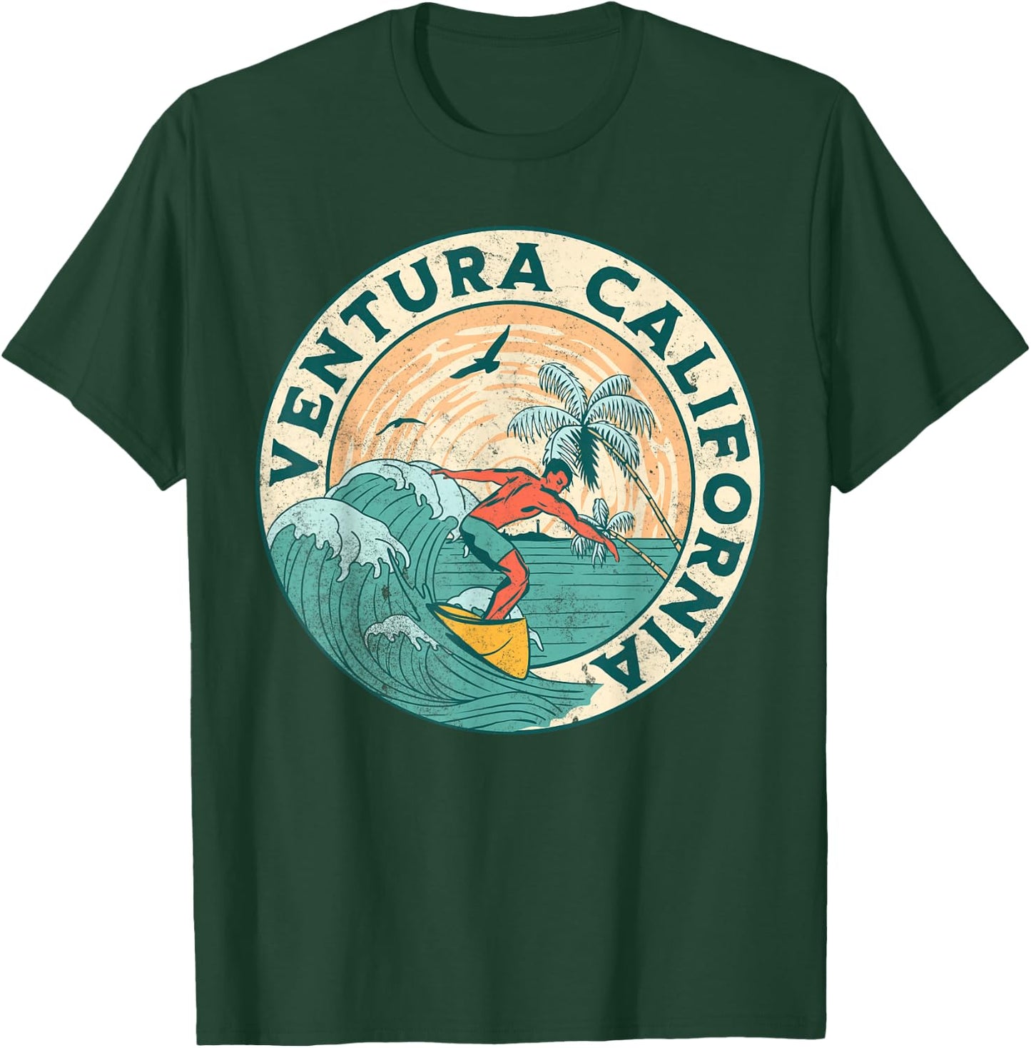 Ventura California T-Shirt - T-Shirt | Forest