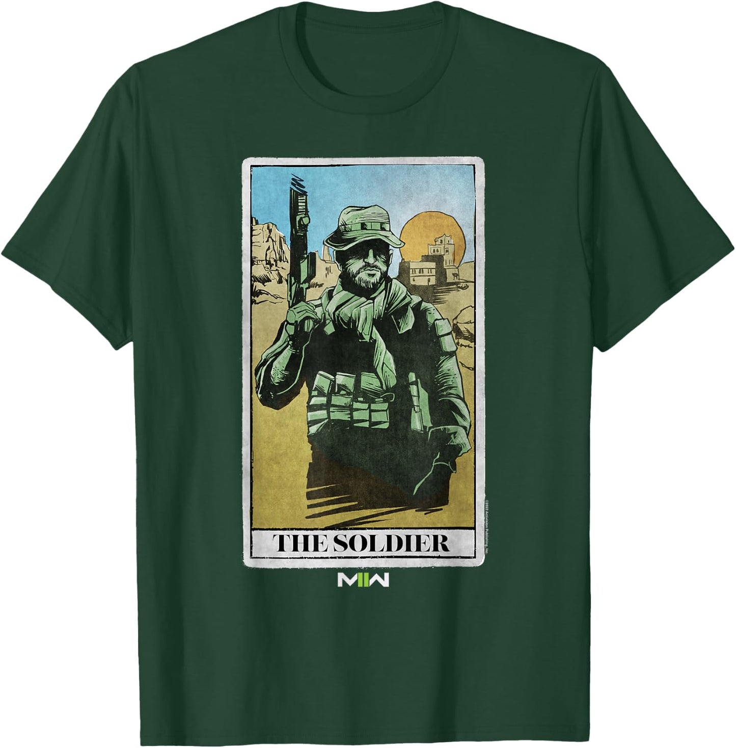 Call of Duty: Modern Warfare 2 The Soldier Desert Card T-Shirt - T-Shirt | Forest