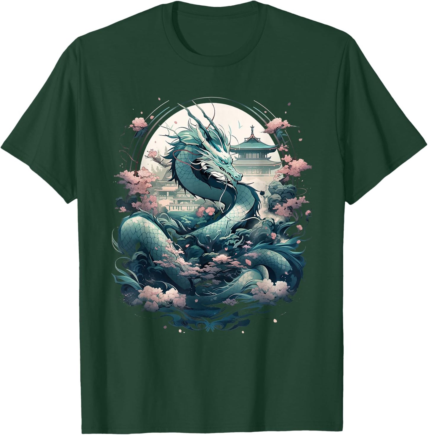 Japanese Aesthetic Dragon Japanese Art Japan Tattoo T-Shirt - T-Shirt | Forest