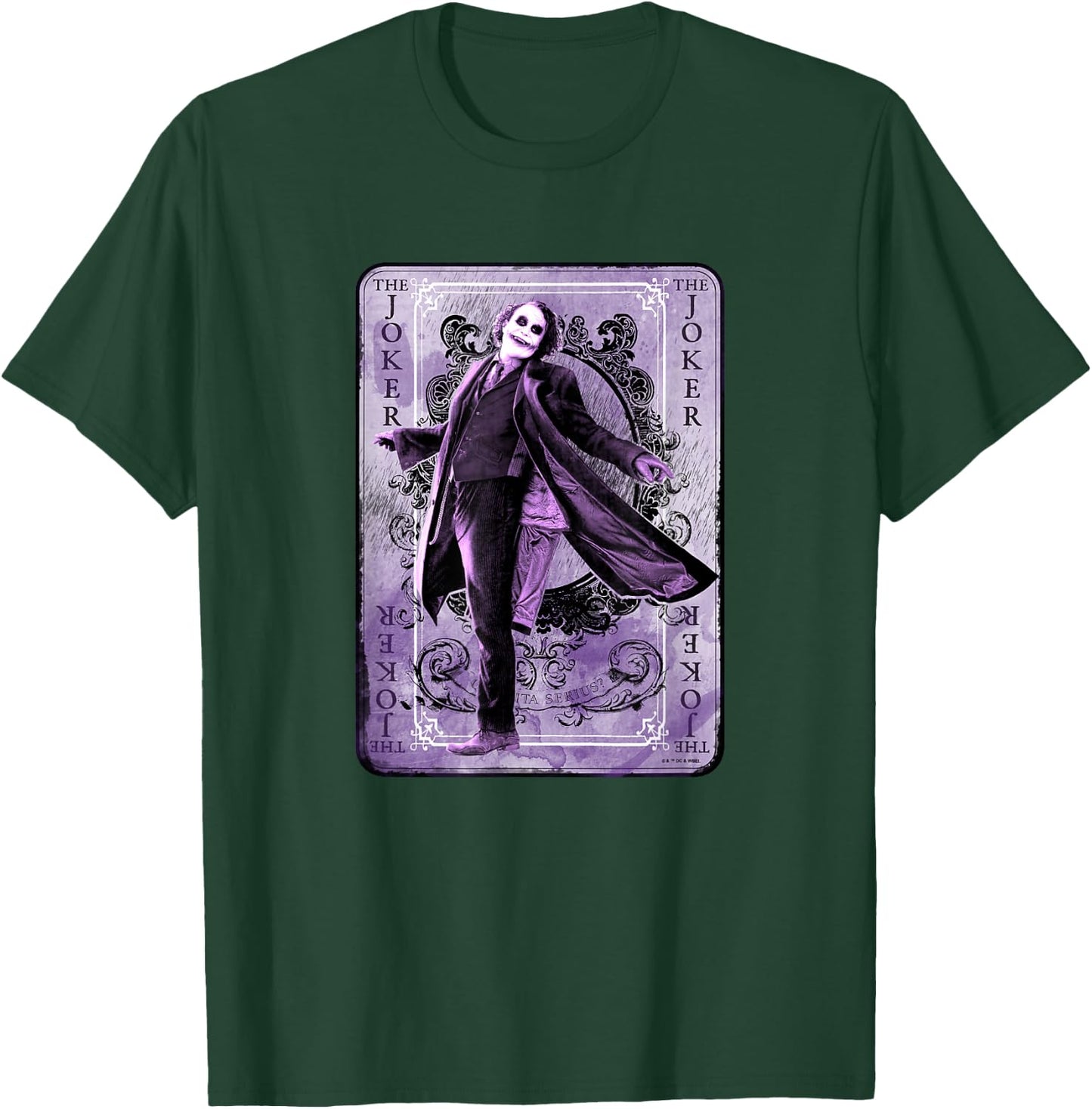 The Dark Knight The Joker Supervillain Playing Card Poster T-Shirt - T-Shirt | Forest