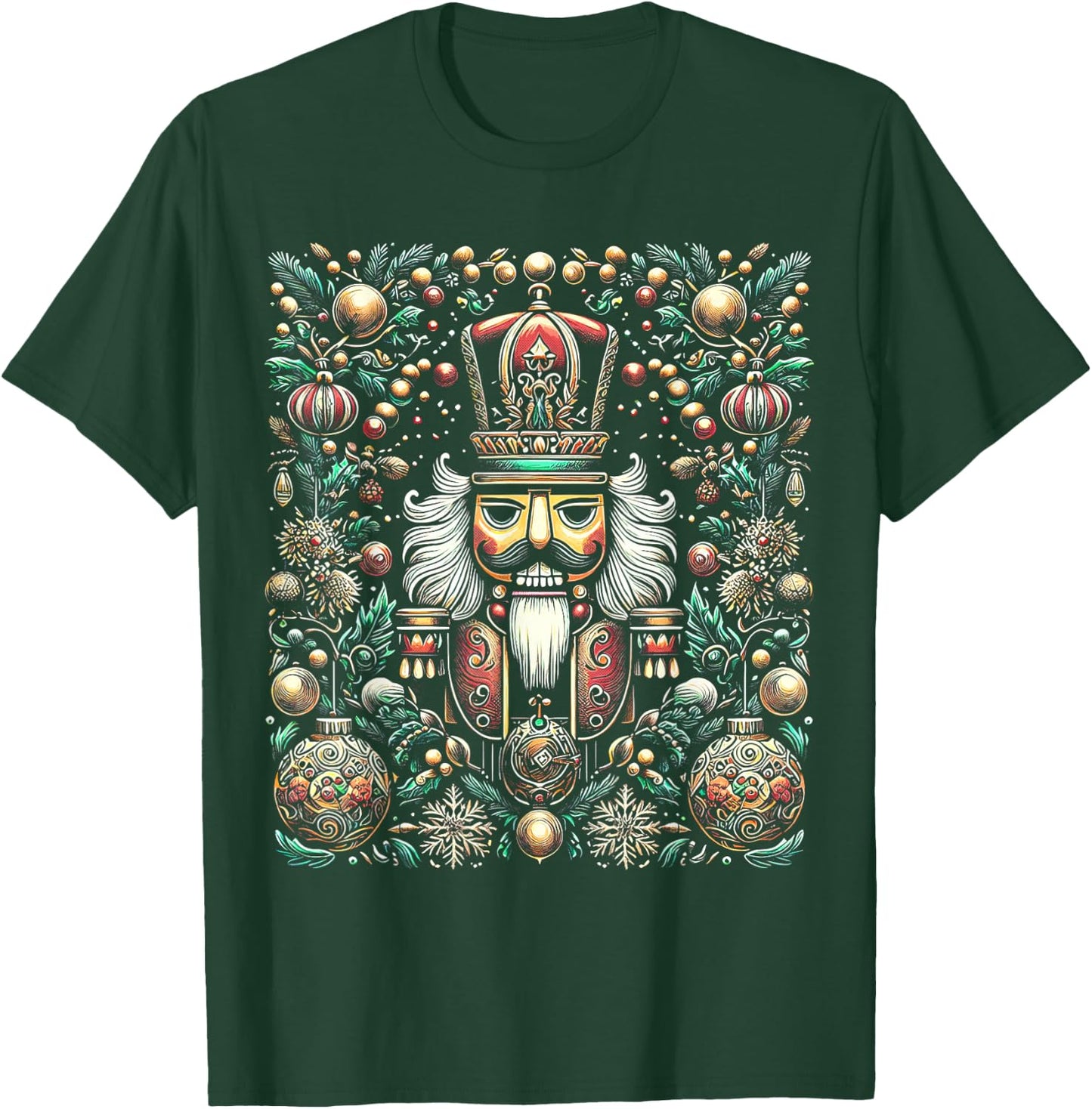Christmas Nutcracker Merry Christmas Xmas Morning Holiday T-Shirt - T-Shirt | Forest