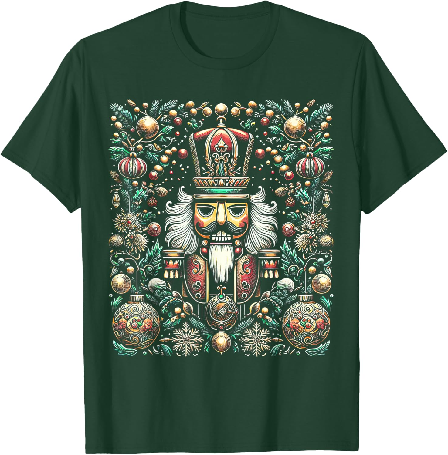 Christmas Nutcracker Merry Christmas Xmas Morning Holiday T-Shirt - T-Shirt | Forest