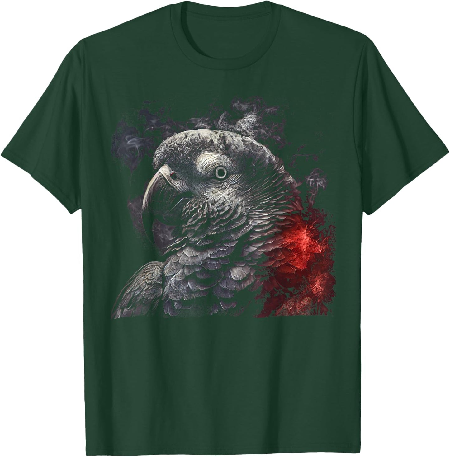 Beautiful African Grey Parrot T-Shirt - T-Shirt | Forest
