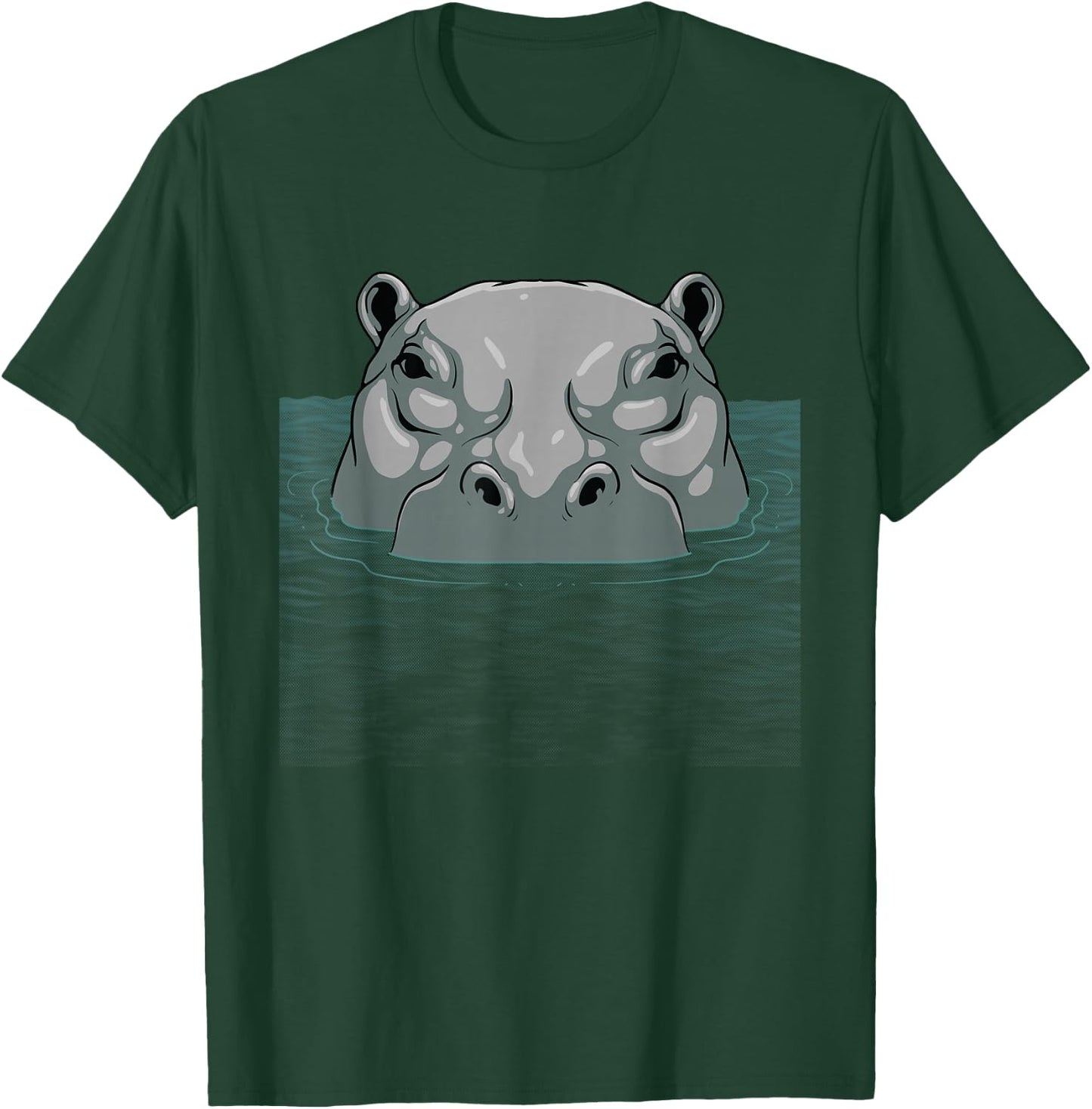 Cool Hippo Women Kids Hippopotamus Lovers Zoo Safari T-Shirt - T-Shirt | Forest