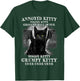 Cat Bat Annoyed Kitty Touchy Kitty Grouchy Ball Of Fur Women T-Shirt - T-Shirt | Forest