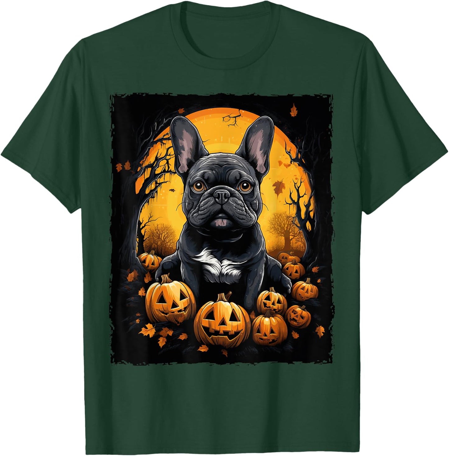 French Bulldog Halloween T-Shirt - T-Shirt | Forest