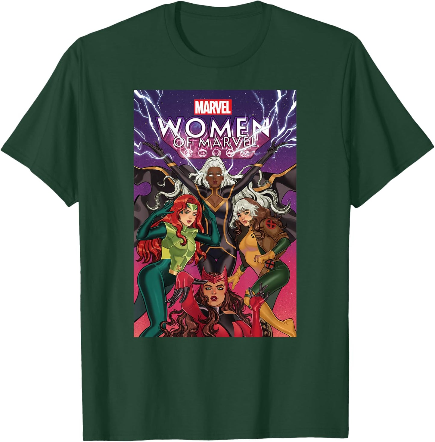 Marvel Women of Marvel Storm Rogue Jean Grey Scarlet Witch T-Shirt - T-Shirt | Forest