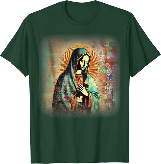 Our Lady Of Guadalupe Marian Catholic T-Shirt - T-Shirt | Forest