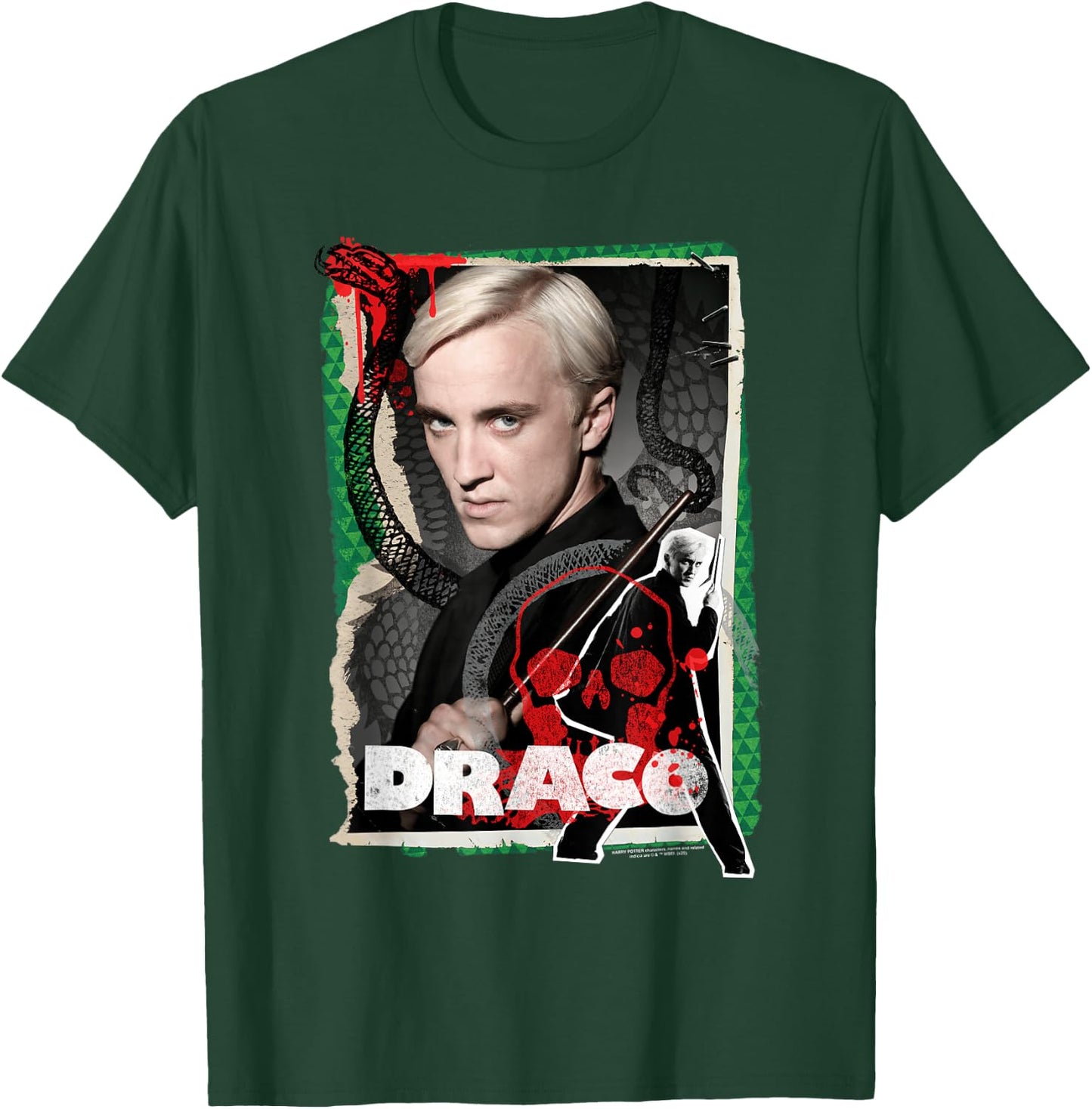 Harry Potter Draco Malfoy Photo Collage T-Shirt - T-Shirt | Forest