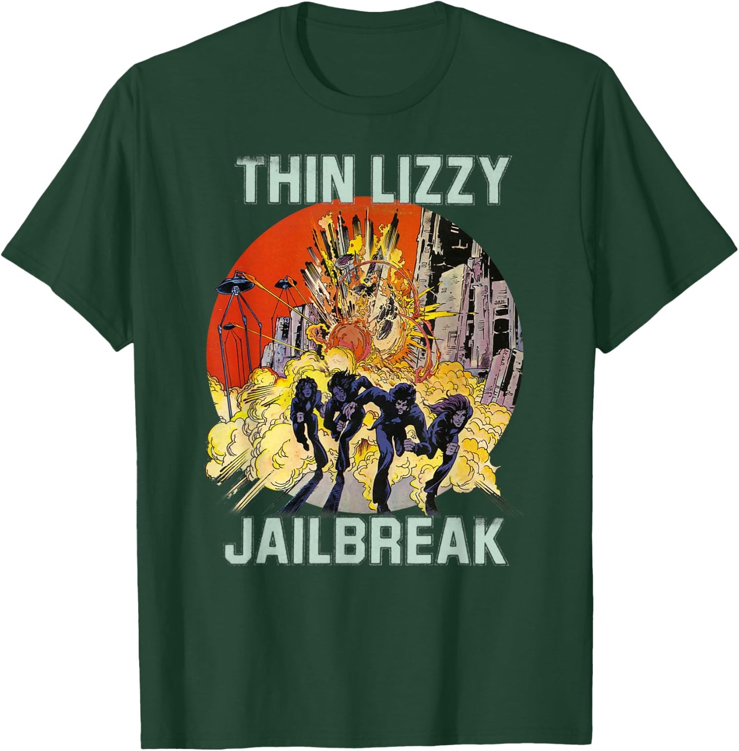Thin Lizzy – Jail Break On Colors T-Shirt - T-Shirt | Forest
