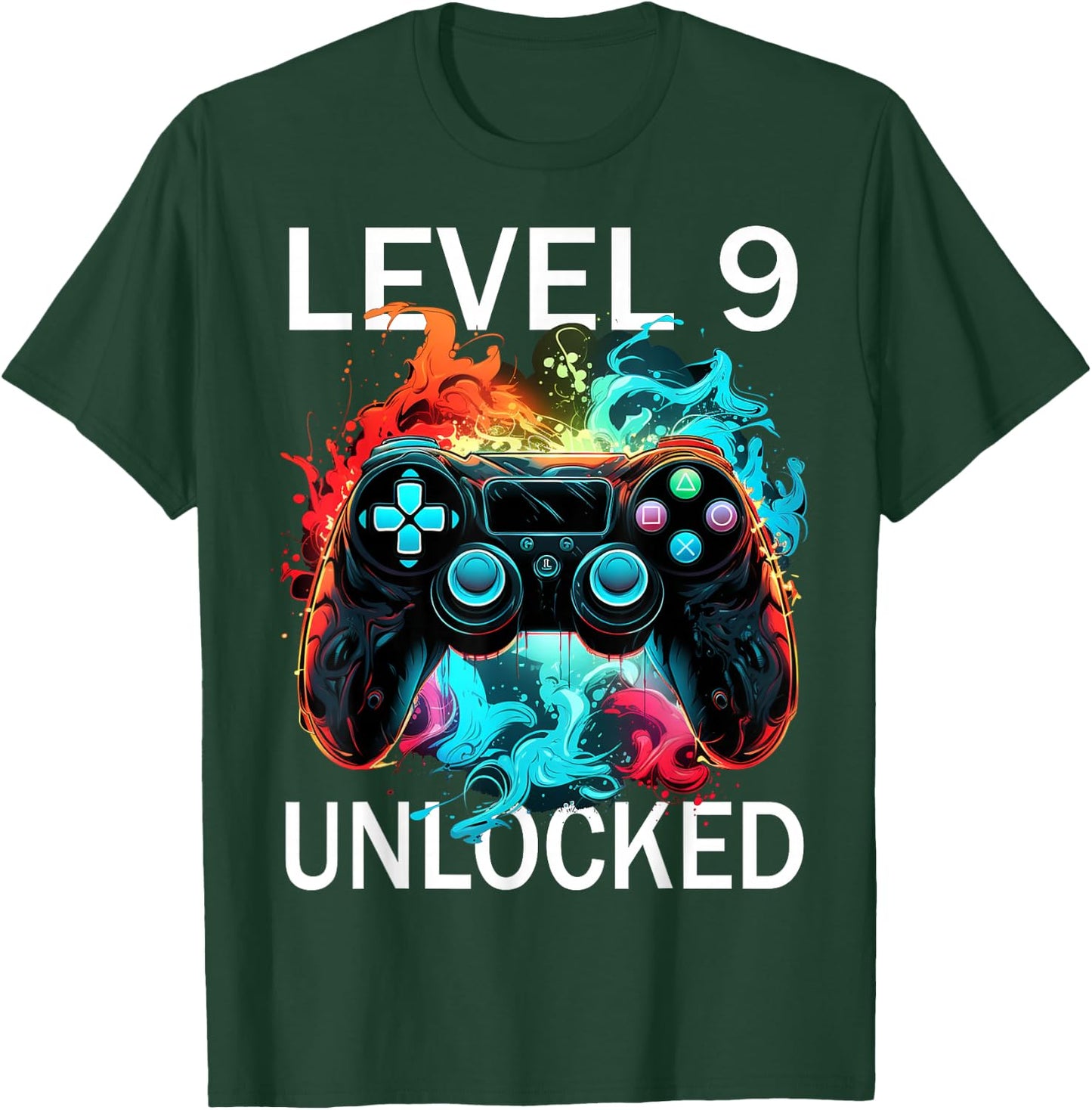 9th Birthday Game 9 Year Old T-Shirt - T-Shirt | Forest