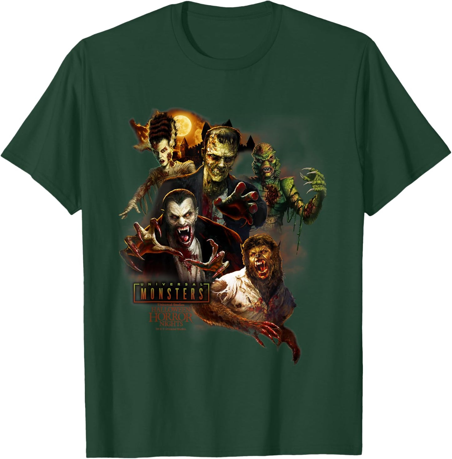 Halloween Horror Nights Universal Monsters T-Shirt - T-Shirt | Forest