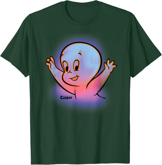 Casper the Friendly Ghost Halloween Retro Glow T-Shirt - T-Shirt | Forest