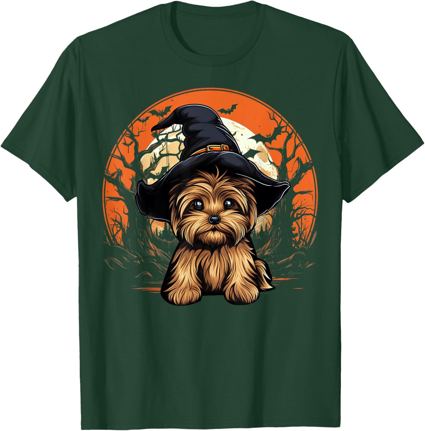 Yorkshire Terrier Dog Lover Halloween Spooky Ghost Costume T-Shirt - T-Shirt | Forest