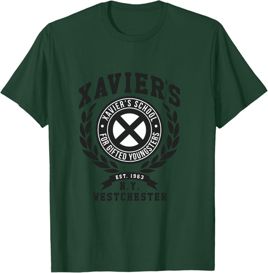 Marvel X-Men Xavier's School For Gifted Youngsters N.Y. Logo T-Shirt - T-Shirt | Forest
