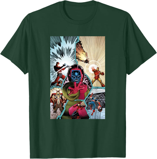 Marvel Avengers Kang the Conqueror Classic Comic Cover T-Shirt - T-Shirt | Forest