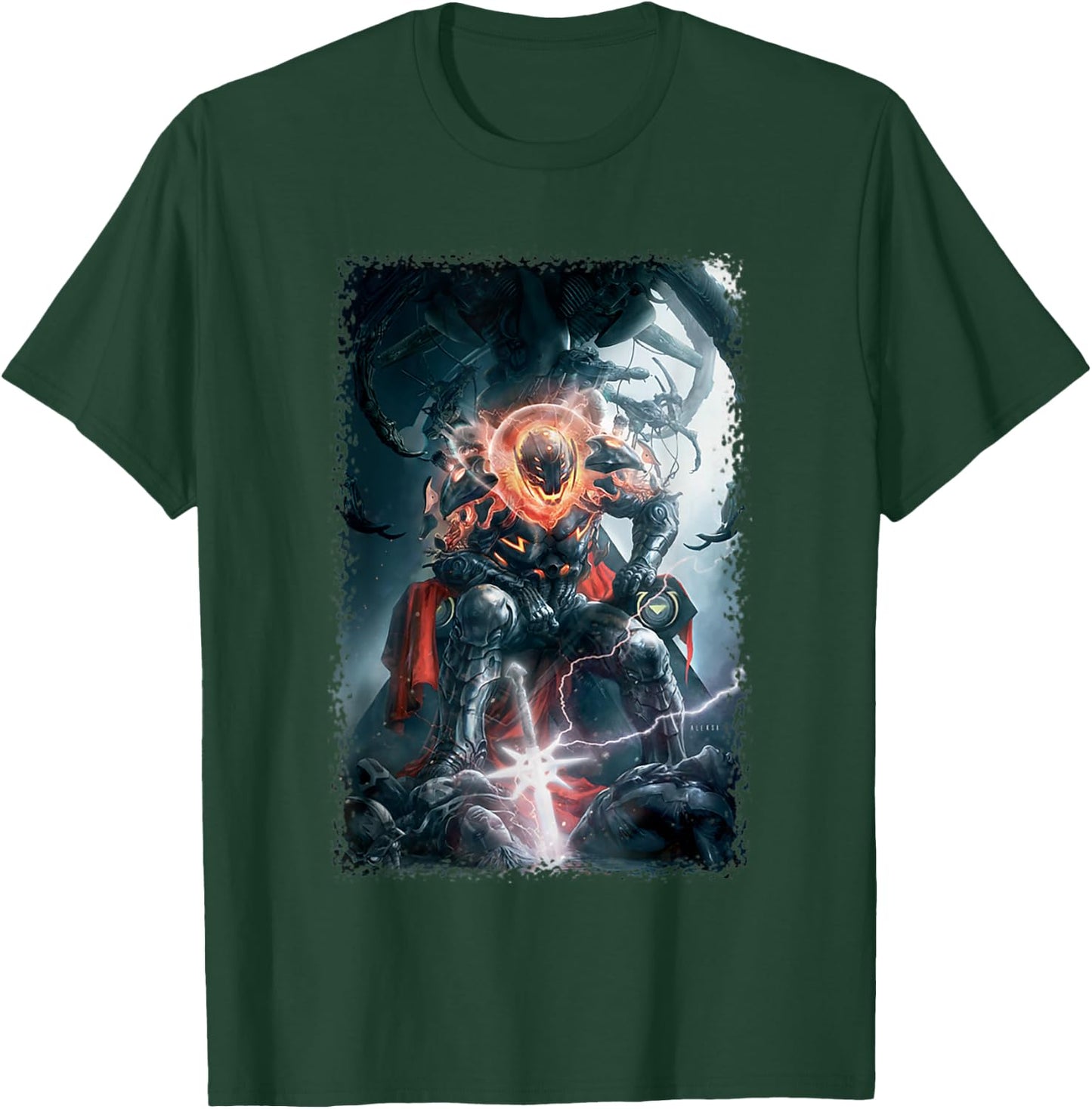 Marvel Comics Retro Classic Ultron Ruling Devastated World T-Shirt - T-Shirt | Forest