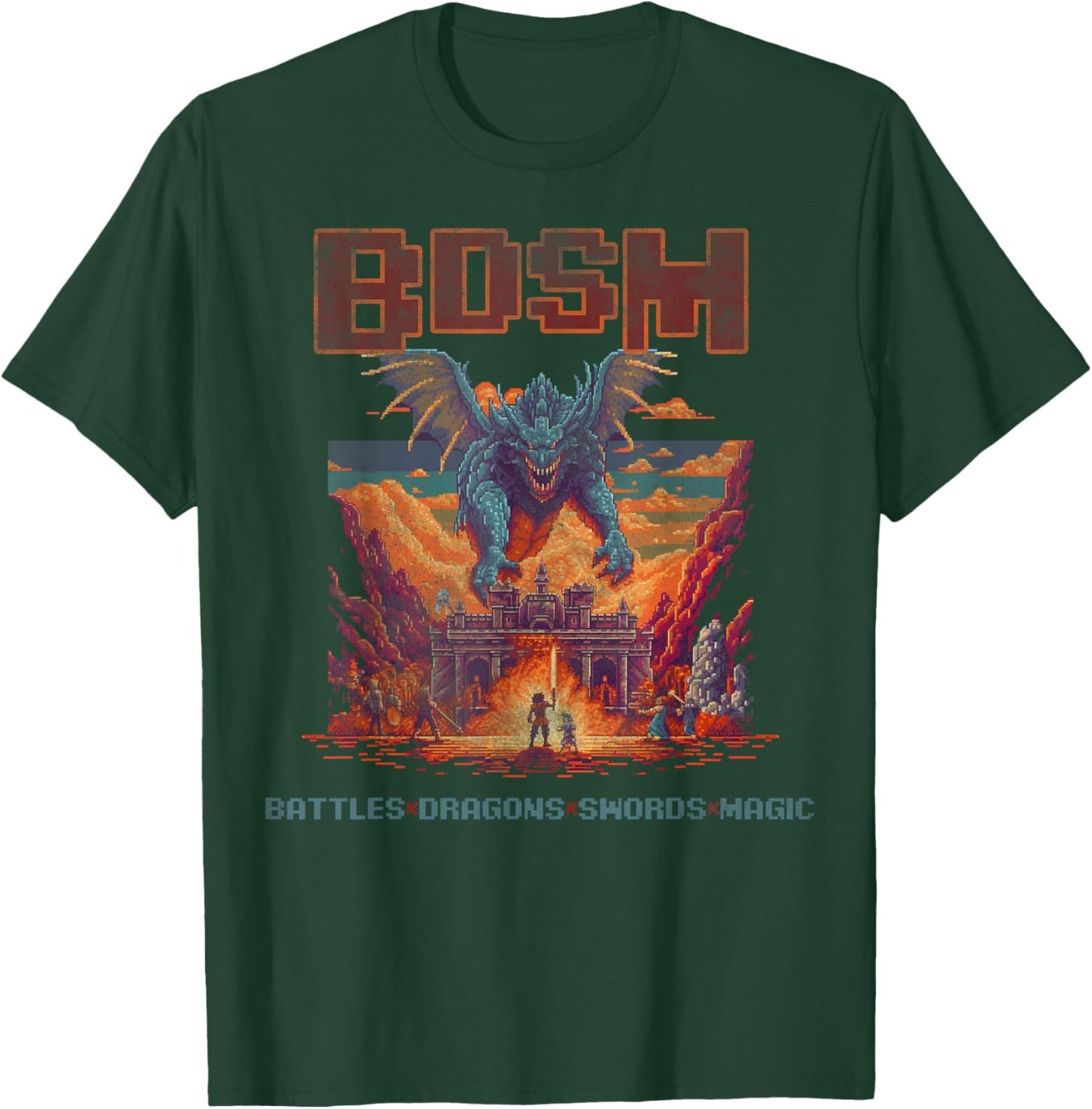 BDSM battles dragons swords magic T-Shirt - T-Shirt | Forest