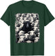 Animal Sheep Black T-Shirt - T-Shirt | Forest
