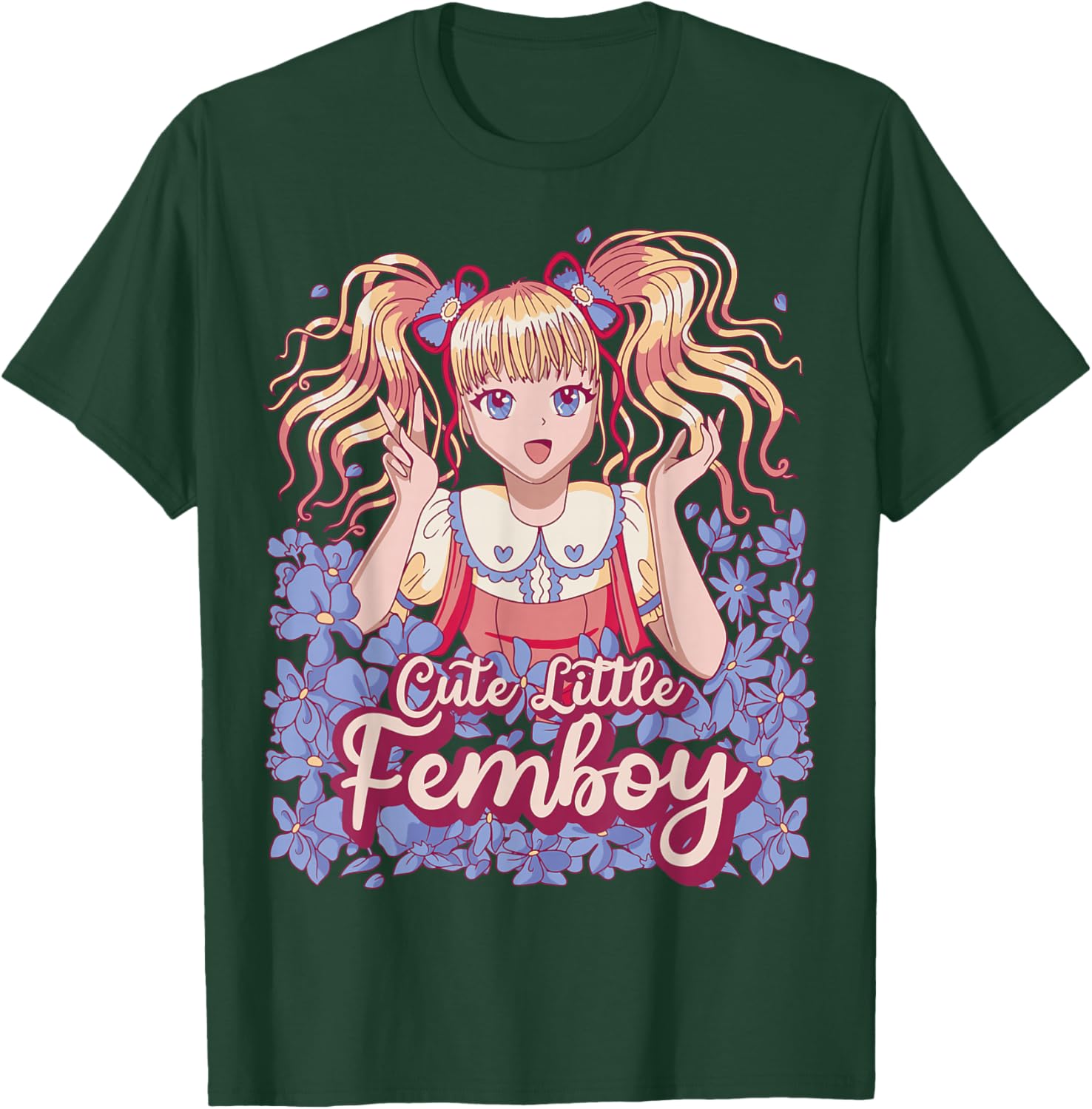 Femboy Anime Cute Little Femboy T-Shirt - T-Shirt | Forest