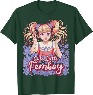 Femboy Anime Cute Little Femboy T-Shirt - T-Shirt | Forest