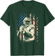 Patriotic Football Player - American Game Ball Sports Lover T-Shirt - T-Shirt | Forest