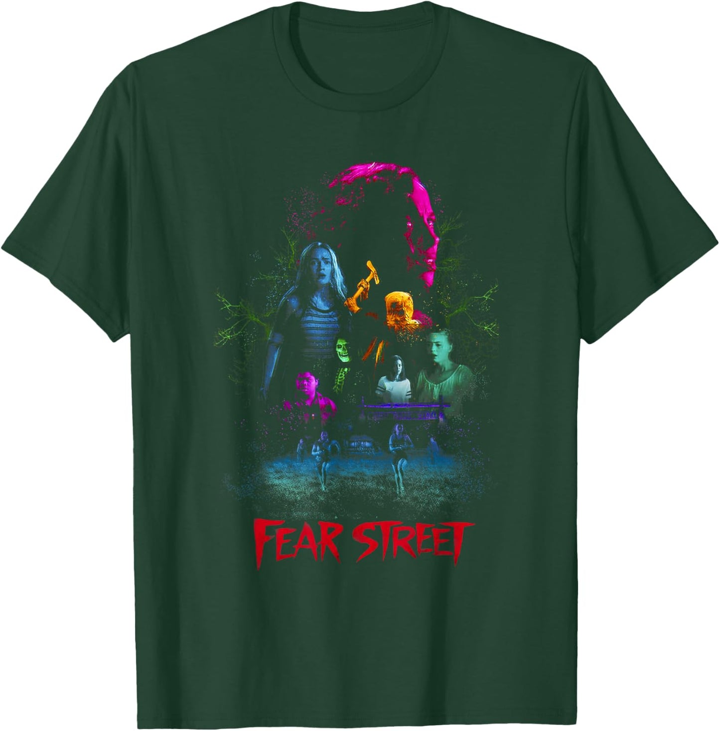 Fear Street Neon Collage T-Shirt - T-Shirt | Forest
