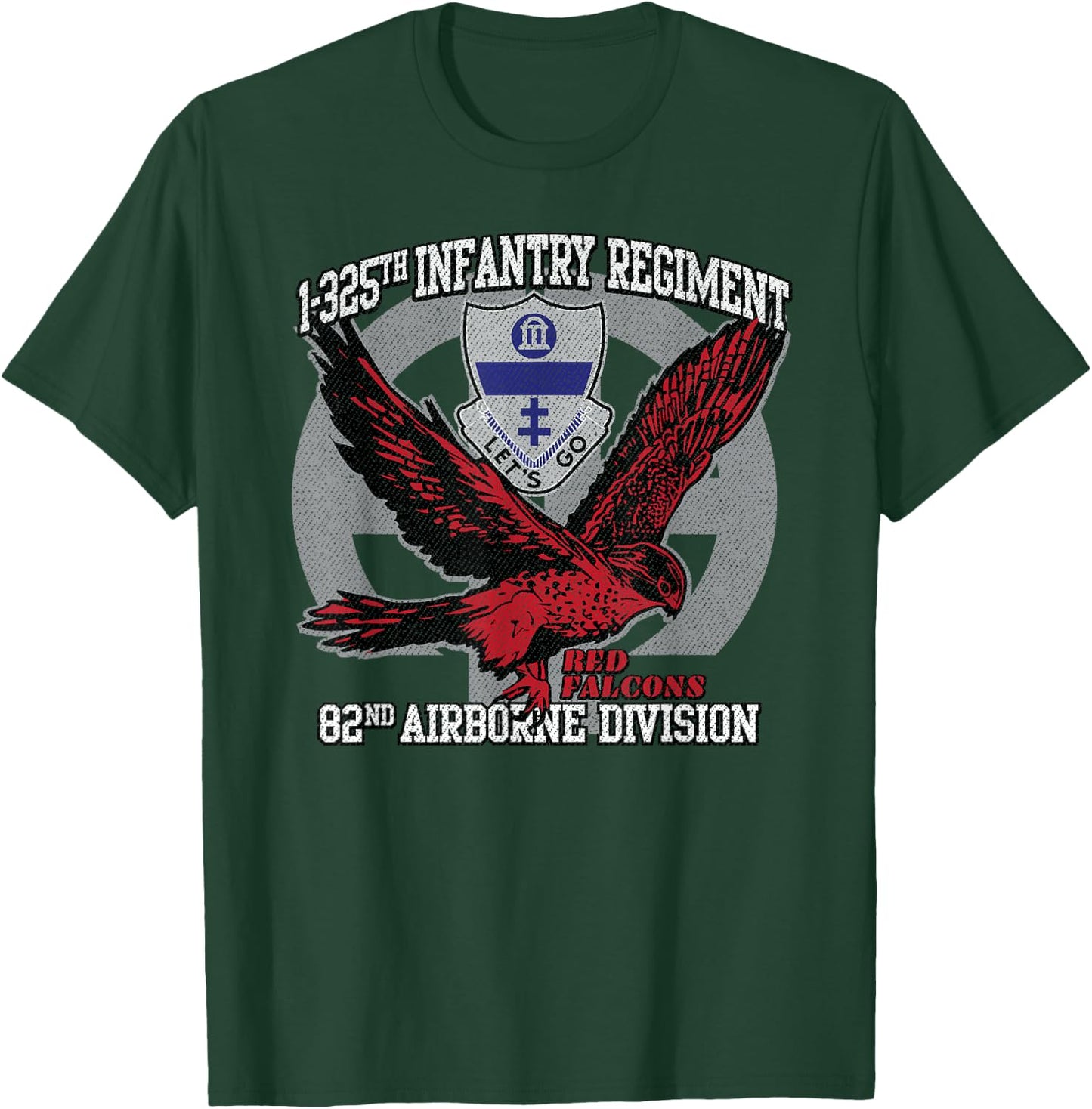 American Marauder: 1-325th Airborne Infantry Red Falcons T-Shirt - T-Shirt | Forest