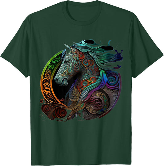 Celtic Knot Horse T-Shirt - T-Shirt | Forest