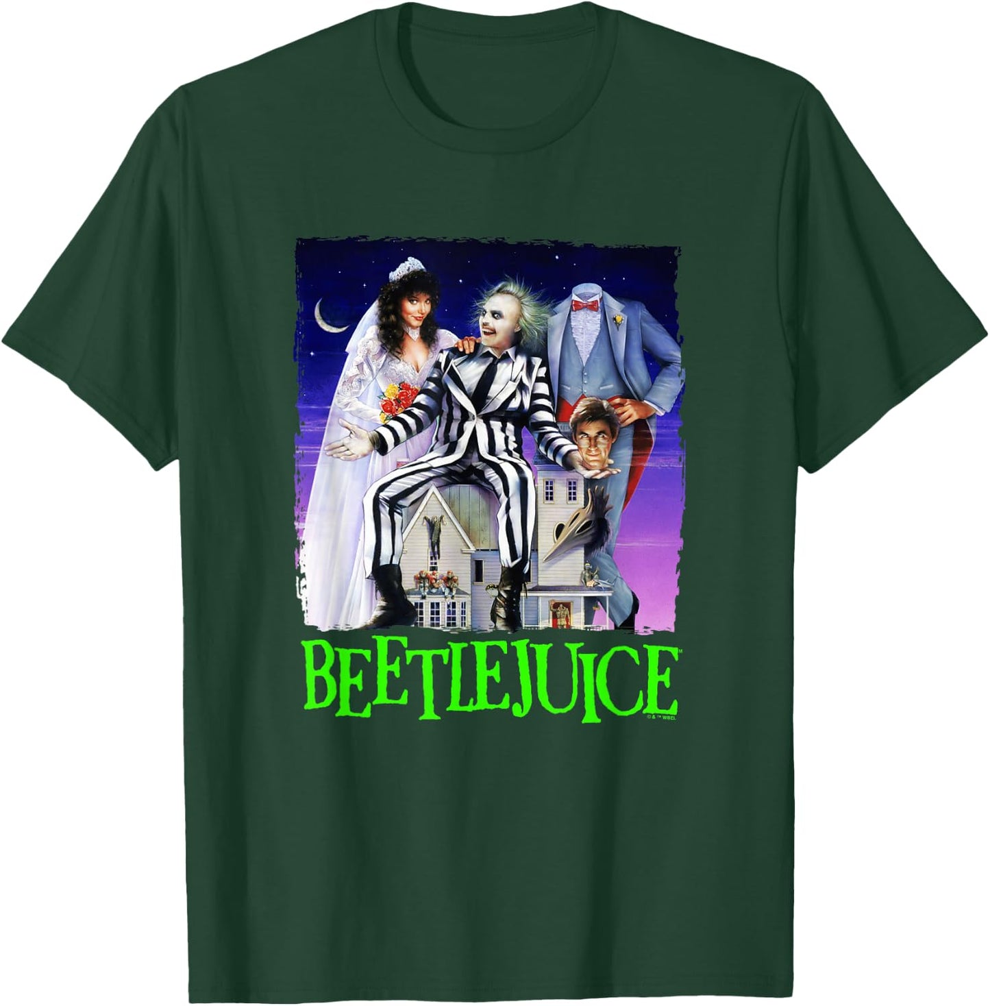 Beetlejuice Spooky Vintage Title Movie Poster T-Shirt - T-Shirt | Forest