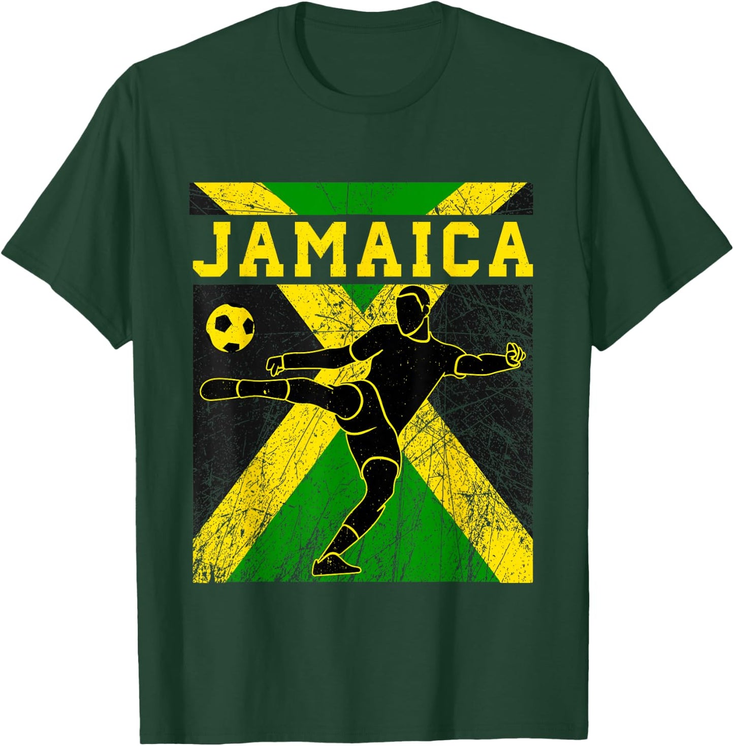 Jamaica Football Apparel Jamaican national Reggae Boys T-Shirt - T-Shirt | Forest