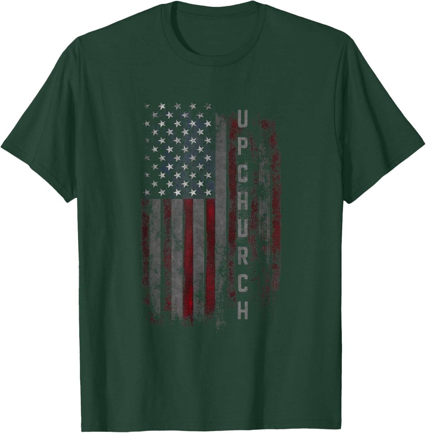 Upchurch Family American Flag T-Shirt - T-Shirt | Forest
