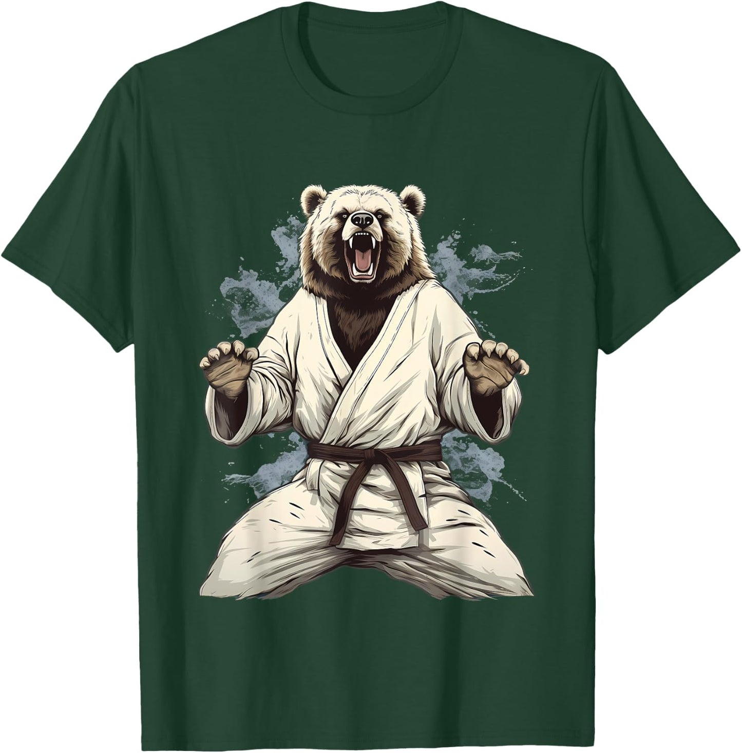 MMA Grizzly Bear Karate T-Shirt - T-Shirt | Forest