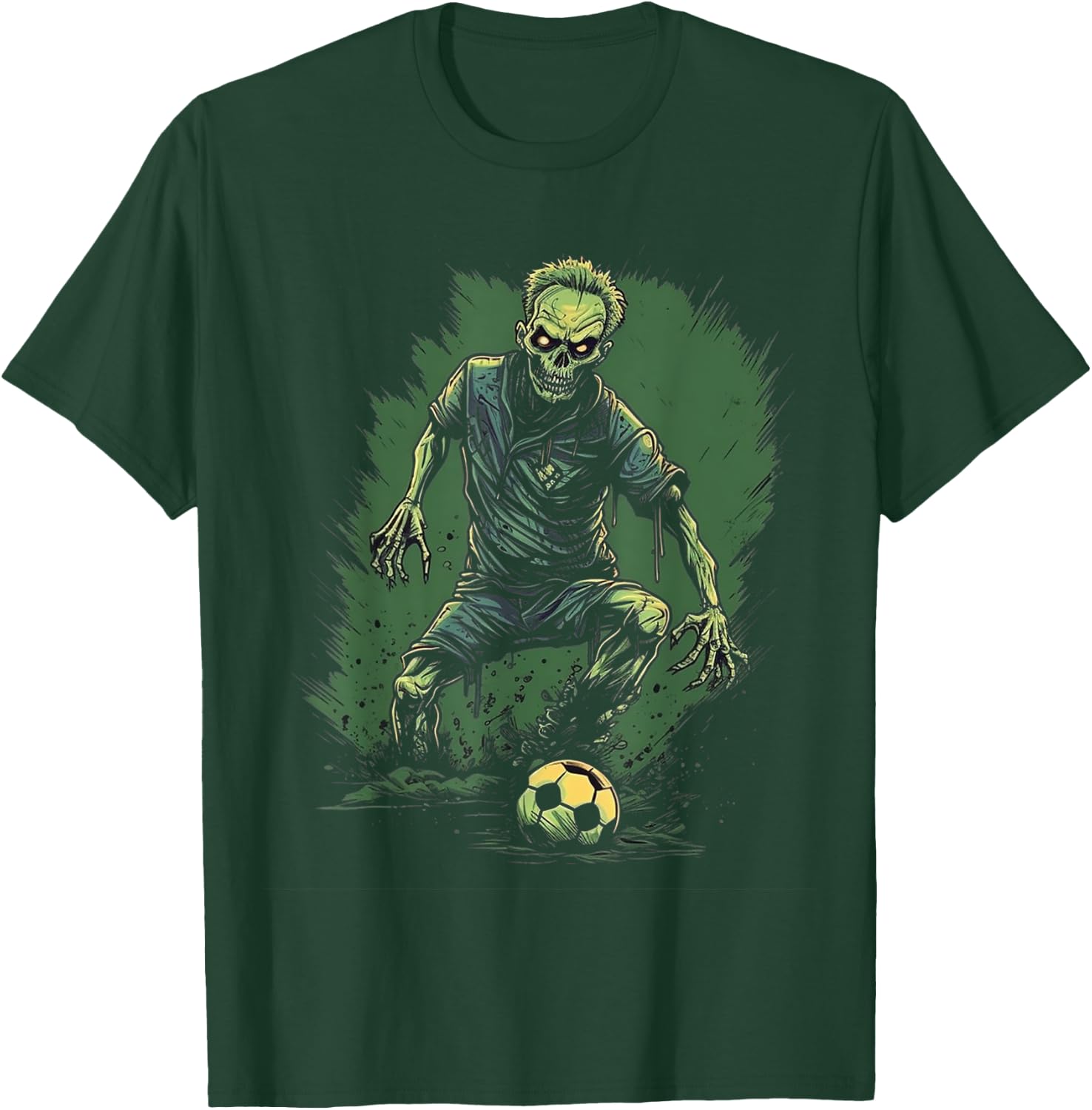 Zombie Soccer Player Halloween Costume Sport Men Boys T-Shirt - T-Shirt | Forest