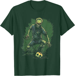 Zombie Soccer Player Halloween Costume Sport Men Boys T-Shirt - T-Shirt | Forest