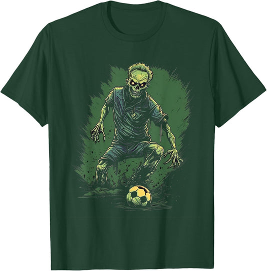 Zombie Soccer Player Halloween Costume Sport Men Boys T-Shirt - T-Shirt | Forest