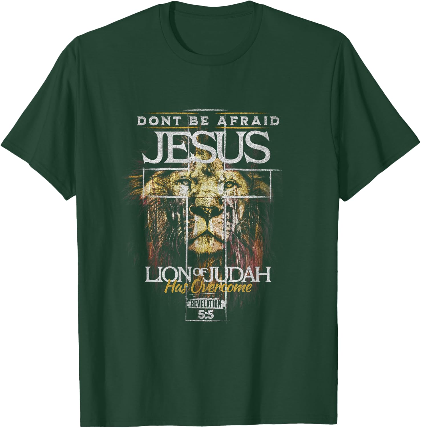 Jesus Lion of Judah - Revelation 5:5 T-Shirt - T-Shirt | Forest