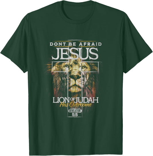 Jesus Lion of Judah - Revelation 5:5 T-Shirt - T-Shirt | Forest