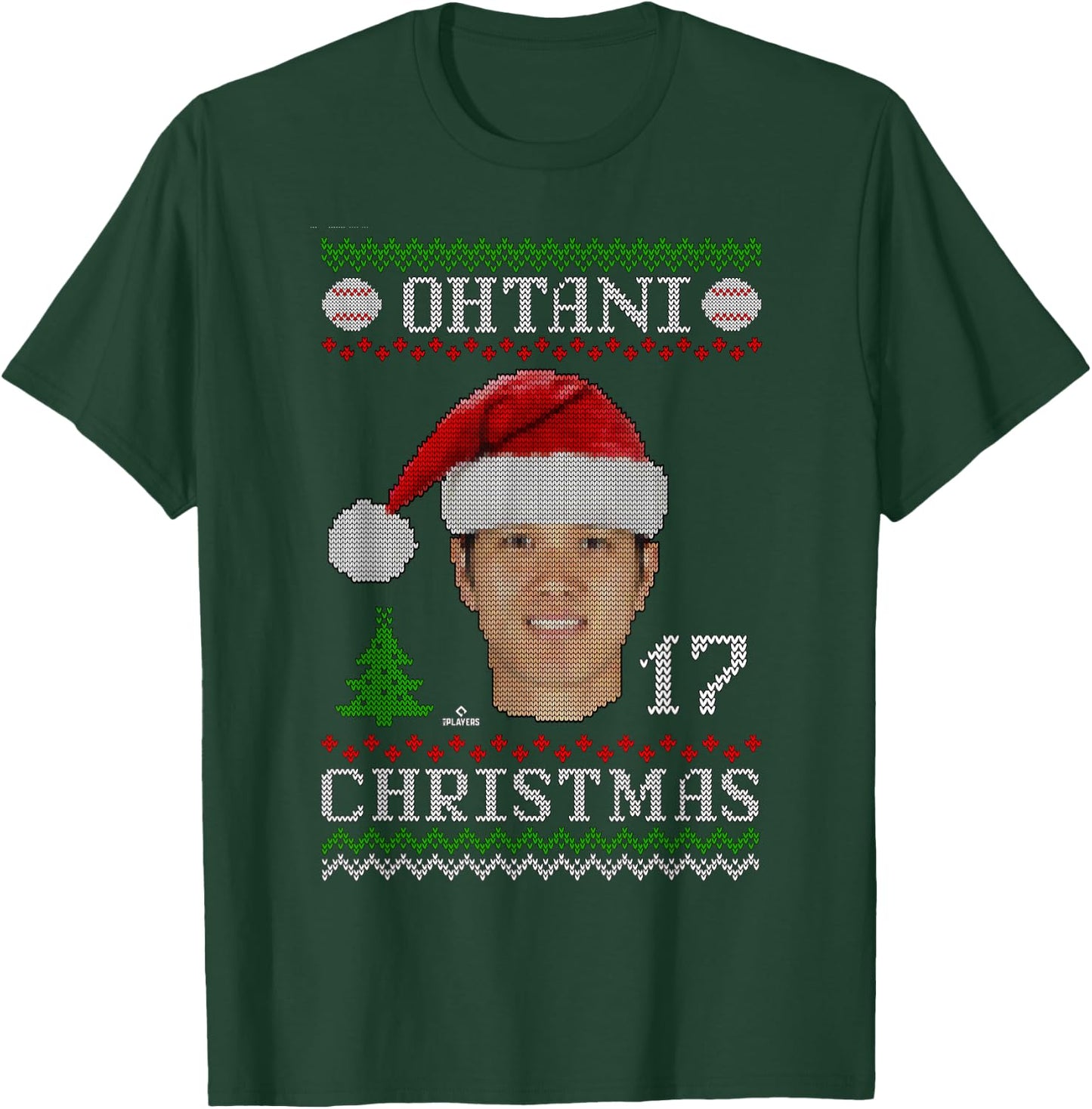 Shohei Ohtani Los Angeles Baseball Christmas Sweater MLBPA T-Shirt - T-Shirt | Forest