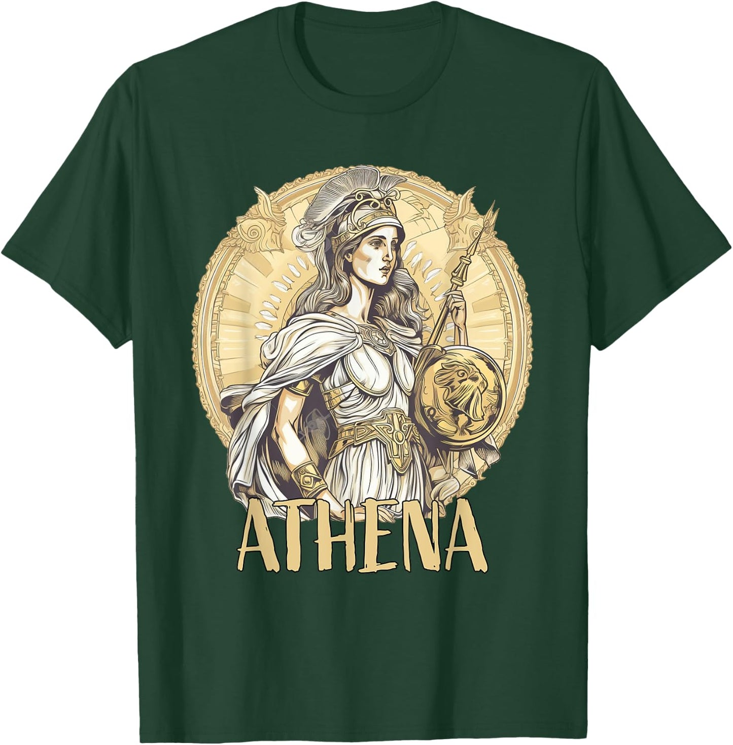 Greek Mythology: Athena the goddess of wisdom and war T-Shirt - T-Shirt | Forest