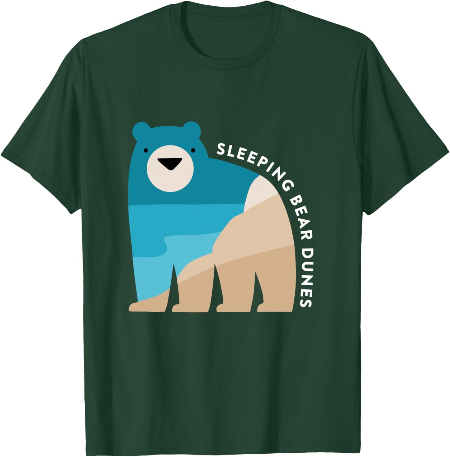 Sleeping Bear Dunes Michigan National Park Souvenir Gift T-Shirt - T-Shirt | Forest