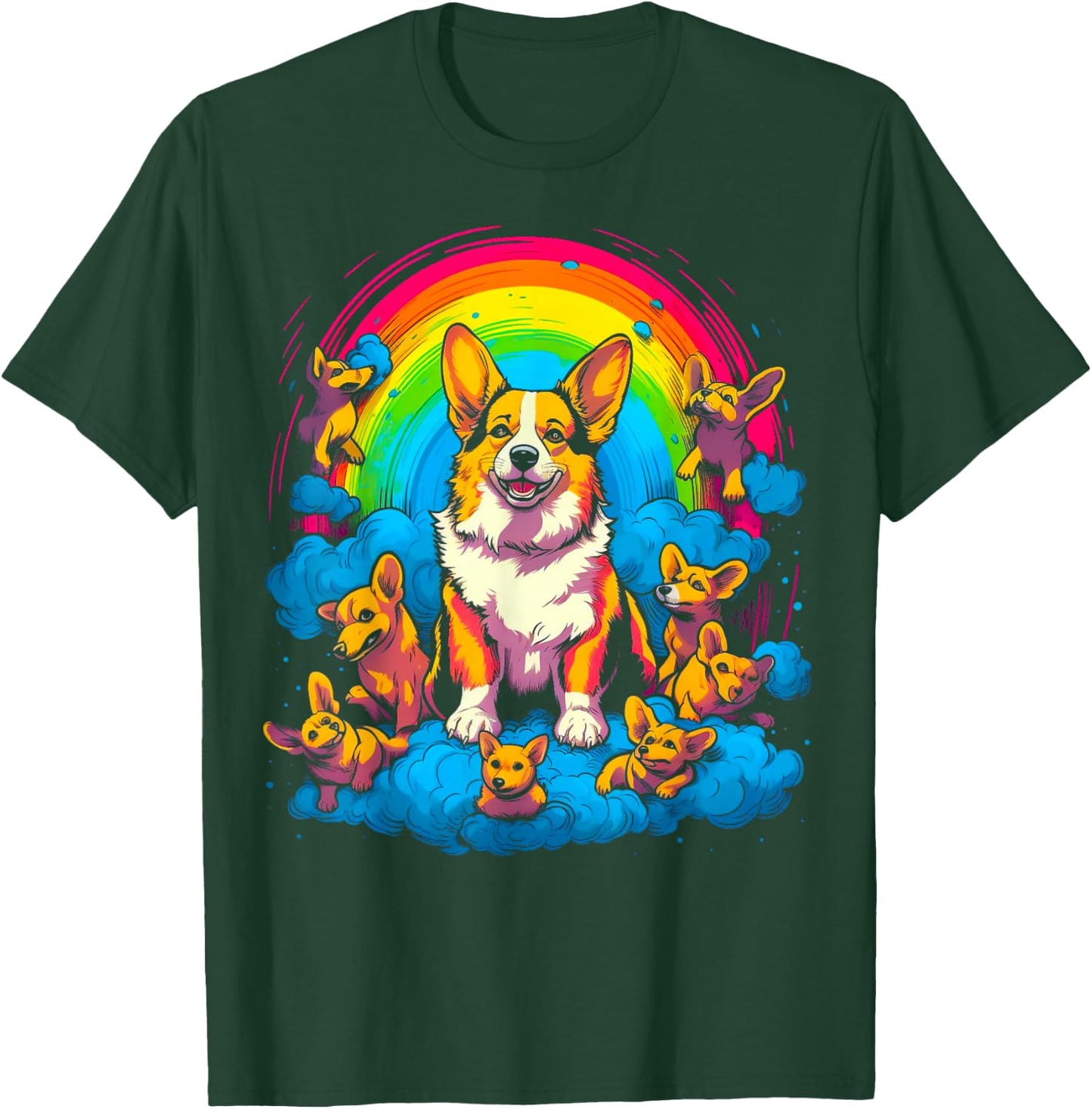 Heaven Dog Welsh Corgi T-Shirt - T-Shirt | Forest